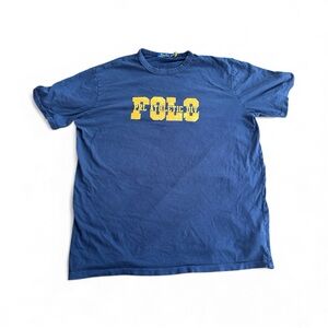 Polo by Ralph Lauren Navy and Yellow Tee